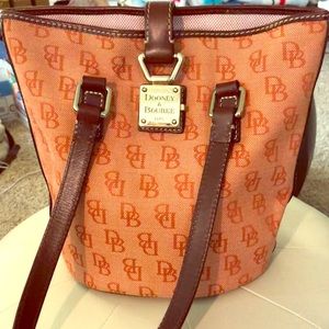 Dooney and Burke Signature Bucket Bag